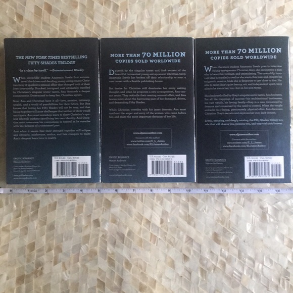 ❤️Fifty Shades Trilogy paperback set NIB E L James - Picture 6 of 7